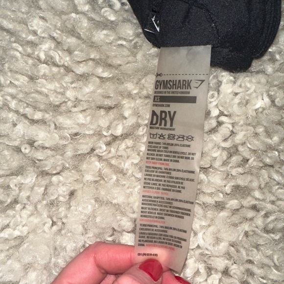 Gymshark Black Logo Sports Bra - Picture 3 of 3